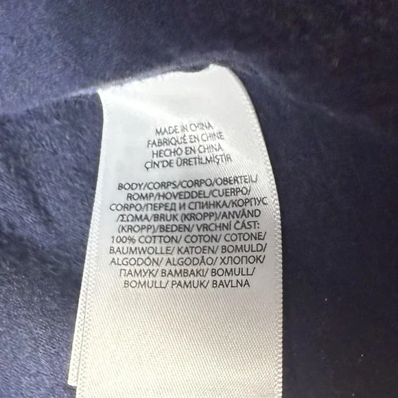 Polo Ralph Lauren Hoodie Men's L Navy Full Button Sweatshirt W/ Chest Pockets - Picture 4 of 6